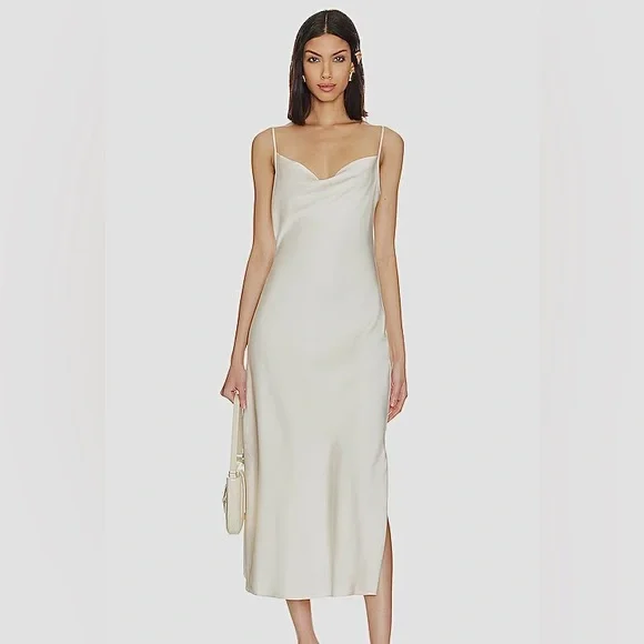 All Saints | Dresses | Allsaints Cream Slip Dress | Poshmark